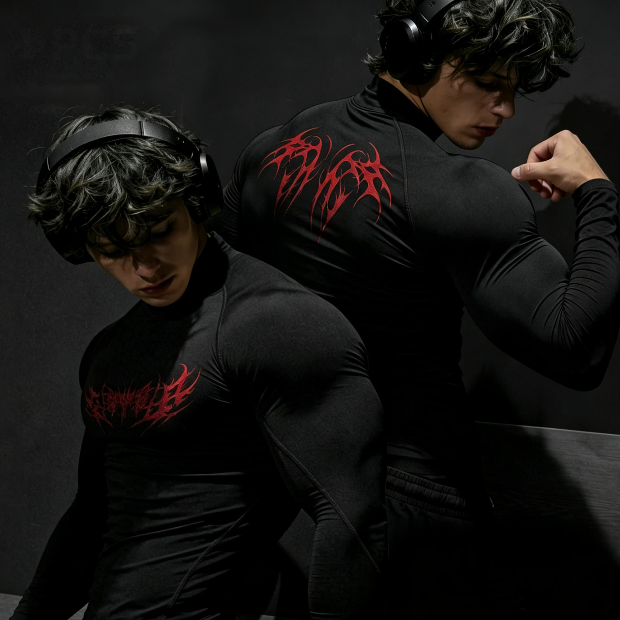 Панк-футболка с абстрактным пр – обзор и цена Base Layer Top