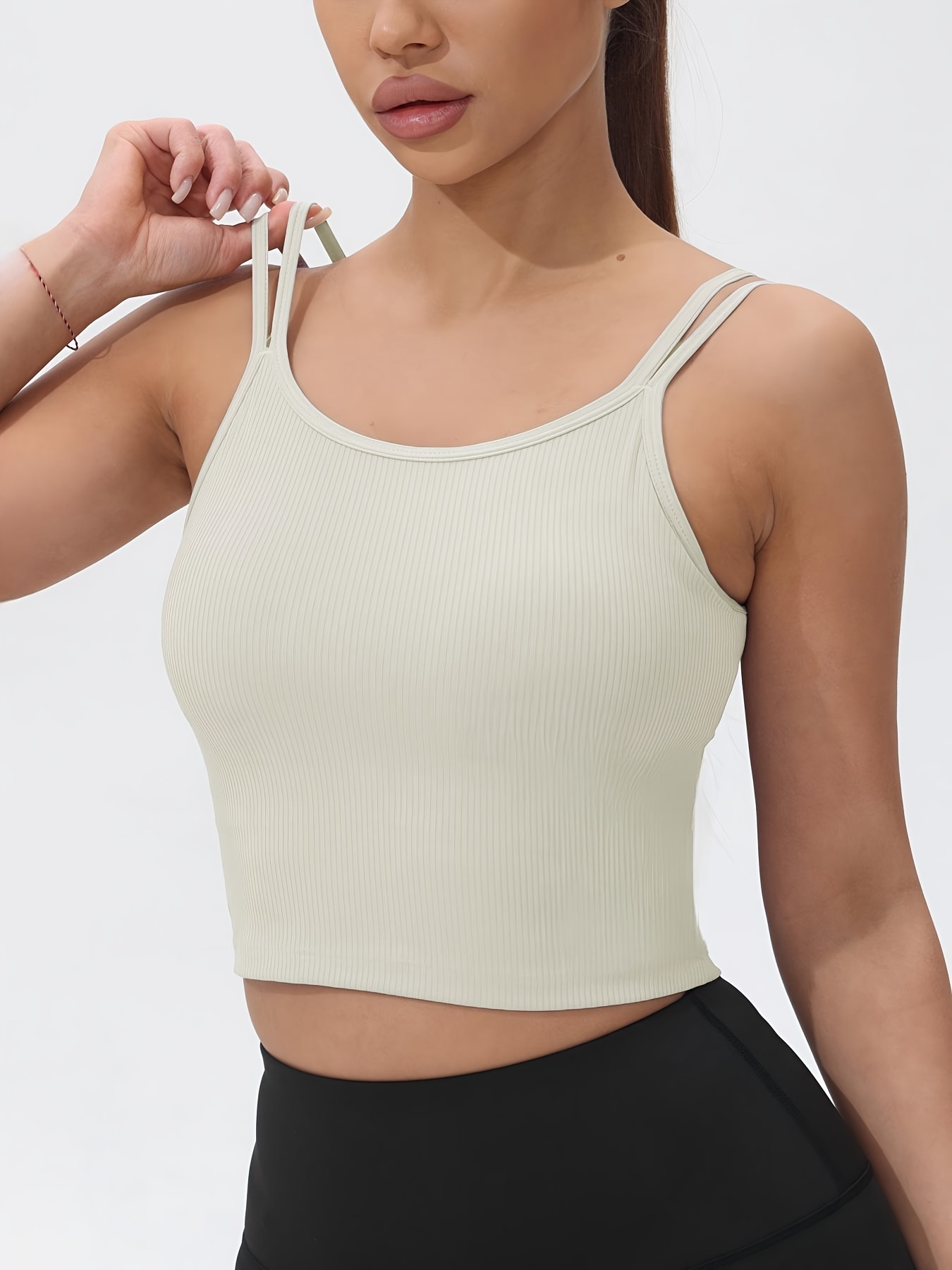 Женская укороченная спортивная – обзор и цена Tank Top Ribbed
